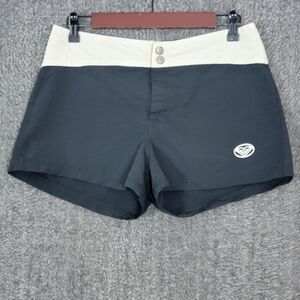 Roxy Board Shorts Womens 7 Black White Low Rise Y2K Surf Shorts Bottoms